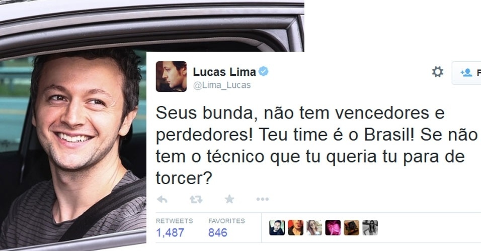 27.out.2014 - O músico Lucas Lima criticou no Twitter quem está torcendo contra o Brasil por não concordar com a reeleição de Dilma Rousseff (PT)