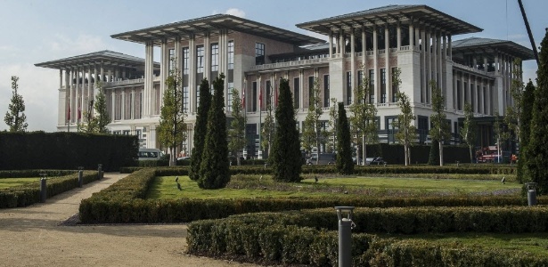 Vista geral do "Palácio Branco", o novo palácio presidencial, em Ancara, na Turquia - Ozge Elif Kizil / Anadolu Agency/ Efe