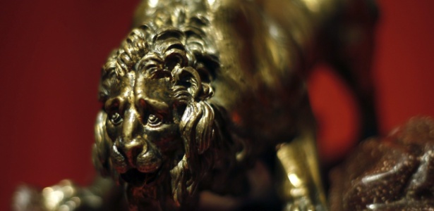 5.nov.2014 - Estatueta "Leão de Bronze" 1651-1665, fica exposta na "Las Ánimas de Bernini. Arte en Roma para la Corte Española", no Museu do Prado em Madri, na Espanha - Paco Campos/EFE