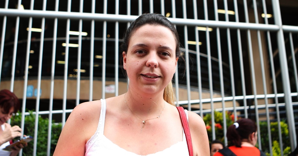 9.nov.2014 - A candidata Daniele Dandaro, 21, fez as provas do Enem 2014 na Uninove da Barra Funda, na capital paulista
