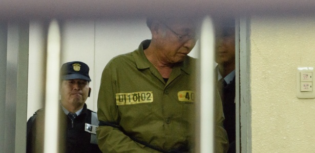 Lee Joon-seok, 68, foi condenado por homicídio culposo. Outros 14 tripulantes também foram condenados pelo acidente, que causou a morte de 304 pessoas, a maioria estudantes de ensino médio - Ed Jones/AFP