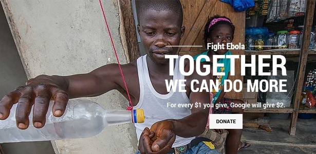 Google lança campanha de arrecadação para o combate ao ebola na África - Reprodução