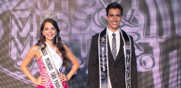 Kelly Medeiros e Gabriel Brayhin foram eleitos Miss Mundo e Mister São Paulo 2015 - Roberto Candido de Faria Junior/Miss Mundo SP e Mister SP/Divulgação