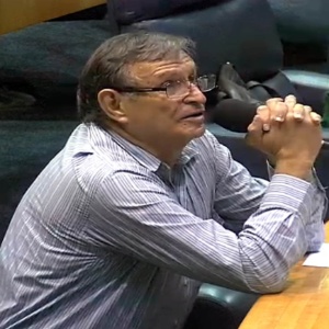 O ex-técnico da Sabesp José Roberto Kachel fala à CPI da Sabesp, na Câmara de São Paulo - Reprodução