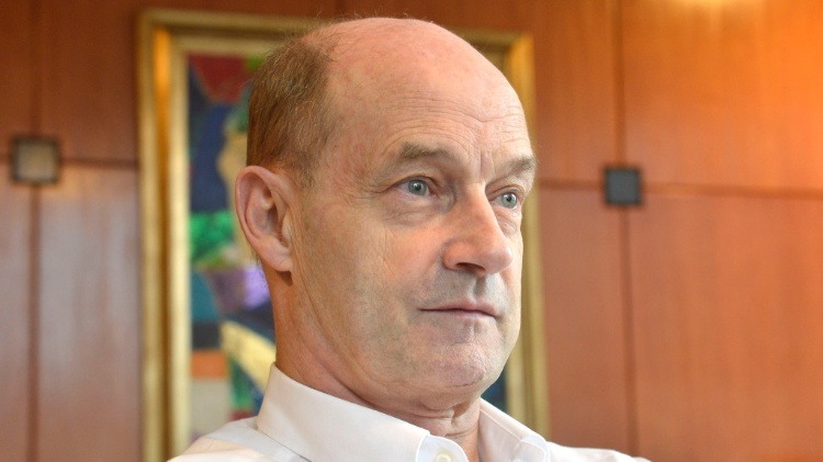 Andreas Pavel, 69, participa de evento sobre inovação, realizado pelo Senai, em São Paulo; Pavel é conhecido como "pai do Walkman" por ter feito um protótipo antes da Sony - José Paulo Lacerda/Divulgação - José Paulo Lacerda/Divulgação