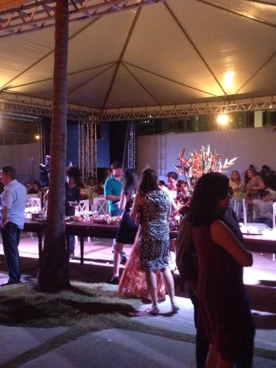 4.dez.2014 - Uma grande festa na Casa de Veraneio do governo do Estado do Maranhão marcou, na noite desta quinta-feira (4), a despedida da governadora Roseana Sarney (PMDB) à frente do cargo. Regada a vinho e uísque, a festa reuniu aliados e foi marcada pela empolgação da governadora, que pulo, cantou e dançou no palco - Jeisael Marx/Divulgação