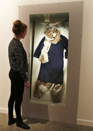 O uniforme de Malala foi exposto no museu do prêmio Nobel da Paz, em Oslo - Suzanne Plunkett/Reuters