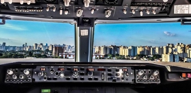 Em 56,6 minutos de voo, a uma altura de 9,14 km, os pilotos recebem na cabine a mesma quantidade de radiação que uma sessão de bronzeamento de 20 minutos - Reprodução/Instagram