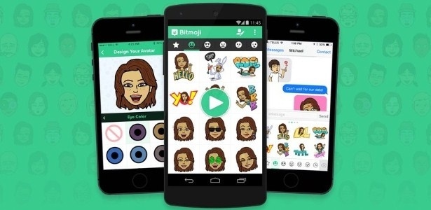 Disponível para Android e iOS, Bitmoji ajuda a criar emojis customizados - Divulgação
