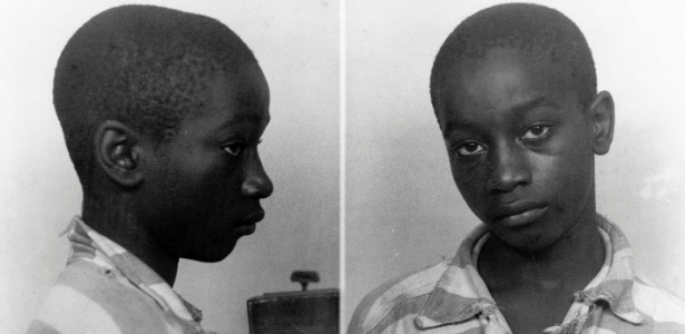 Em 1944, George Stinney, 14, foi julgado culpado pela morte de duas garotas brancas e executado em apenas 83 dias apÃ³s o crime - Departamento de Arquivos e HistÃ³ria da Carolina do Sul/Reuters 