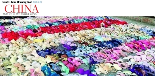 A polícia encontrou cerca de 2.000 conjuntos de roupas íntimas na casa do suspeito - Reprodução/South China Morning Post