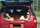 Foto de crianças no porta-malas viraliza na web e motorista perde a licença - Reprodução/Facebook