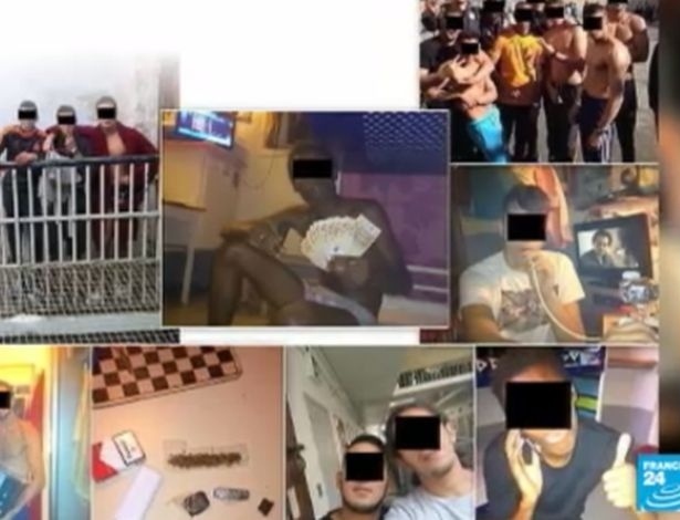 Presos aparecem com drogas e dinheiro em selfies postados no Facebook - Reprodução/France 24