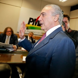O vice-presidente Michel Temer durante reunião da cúpula do PMDB - Pedro Ladeira - 14.jan.2015 /Folhapress