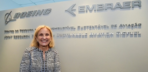 Donna Hrinak, presidente da Boeing Brasil, na inauguração de centro de pesquisas - Divulgação/Embraer