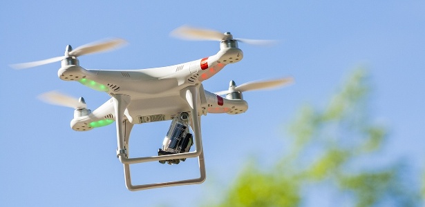 Drone usado pela incorporadora Patriani para fazer imagens da futura vista de imóveis em Santo André (SP) - Divulgação