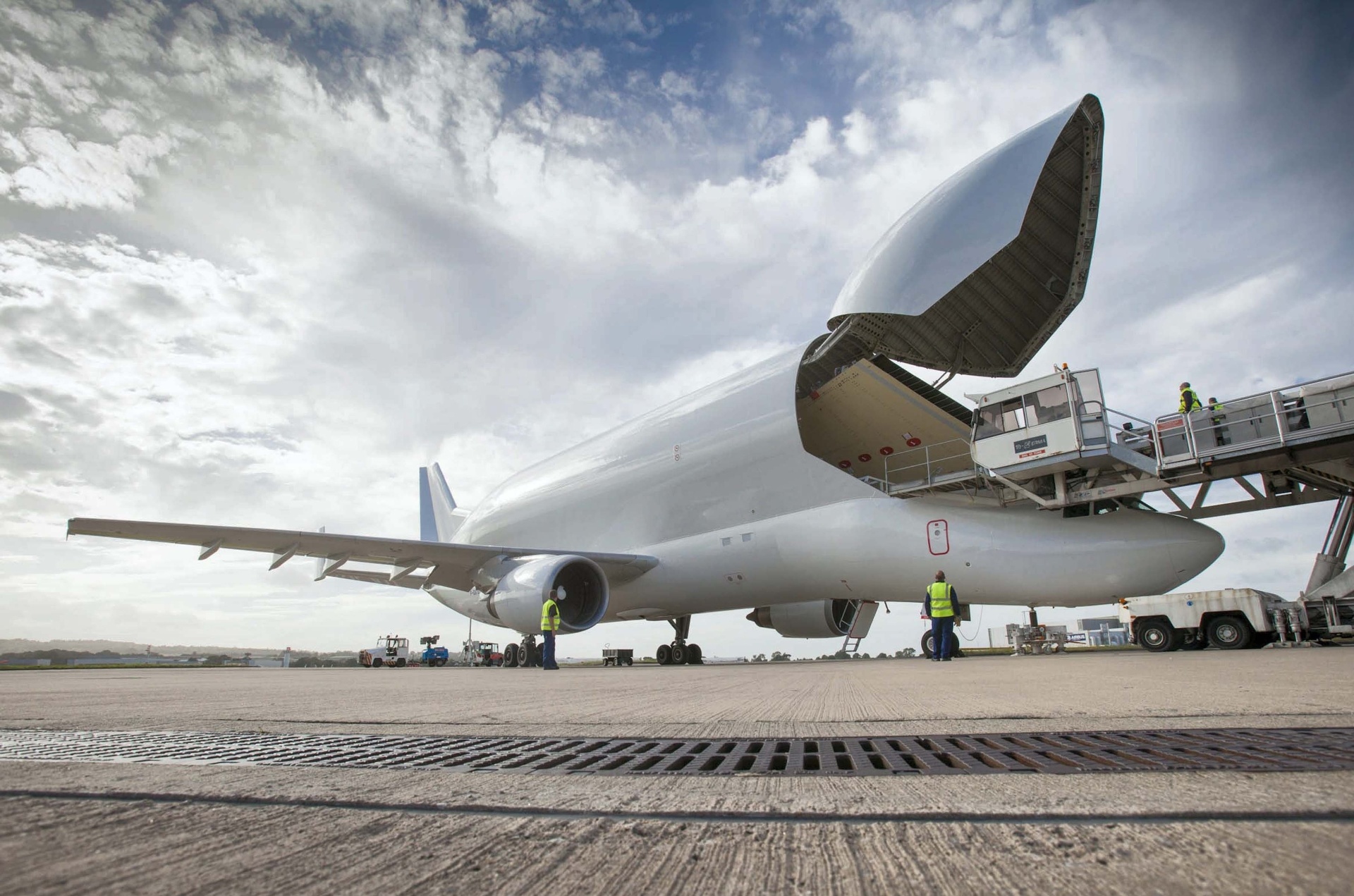 Airbus Beluga, A300-600ST, que transporta partes dos aviões da própria Airbus - Divulgação/Airbus