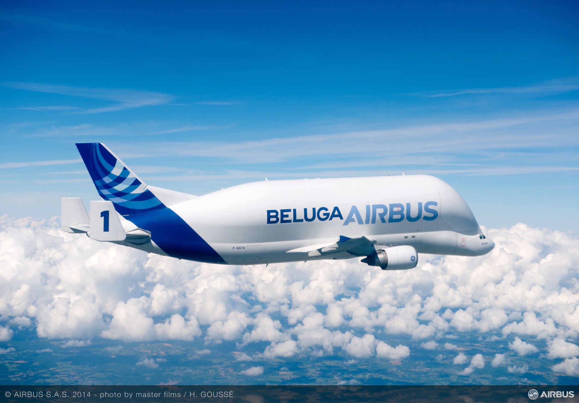 Airbus Beluga, A300-600ST, que transporta partes dos aviões da própria Airbus - Divulgação/Airbus