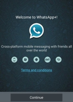 Clone do WhatsApp, app WhatsApp Plus tem logotipo azul; uso do software pode banir usuário do serviço por 24 horas - Reprodução