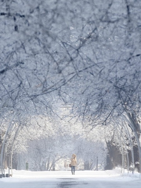 Imagem de arquivo e meramente ilustrativa de neve na Rússia  - Maxim Shipenkov/EFE