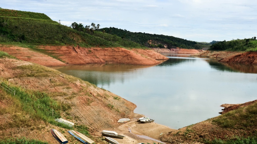 Reservatório de Santa Branca, um dos quatro que abastecem o Rio de Janeiro - Nilton Cardin/Estadão Conteúdo