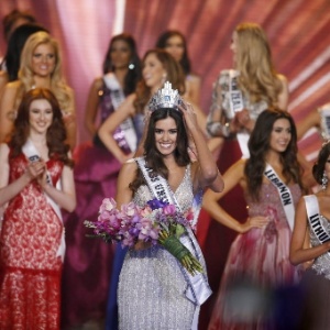 Paulina Vega, Miss Colômbia 2014, foi coroada Miss Universo 2014, em Miami, na Flórida, em janeiro deste ano - Rhona Wise/EFE