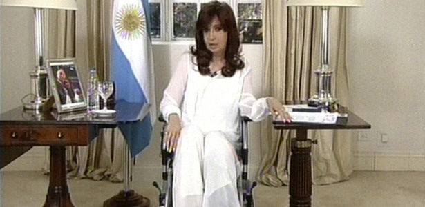Cristina Kirchner comenta morte do promotor Alberto Nisman em pronunciamento nacional na TV - AFP