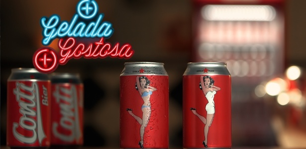 Anúncio da nova lata da Conti Bier. A campanha foi criada pela agência WMcCann - Divulgação