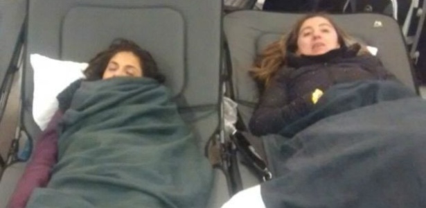 Passageiros presos em aeroporto em NY por causa de nevasca - Arquivo pessoal/BBC