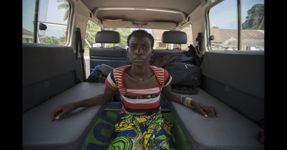 31.jan.2015 - Justine foi levada a Gbadolite, onde as instalações médicas são melhores, para continuar seu tratamento