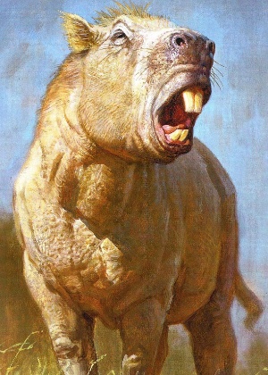 Ilustração representativa do roedor Josephoartigasia monesi: do tamanho de um boi - James Gurney/ Efe
