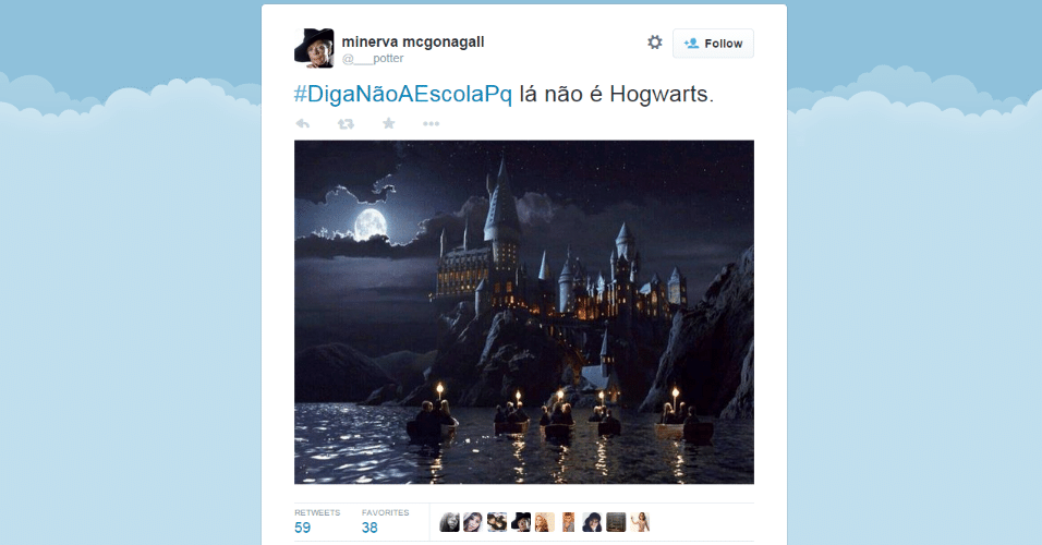 O retorno às aulas em grande parte das escolas do país rendeu muitos memes e piadas nas redes sociais. A hashtag #DigaNãoAEscolaPq ("Diga não à escola porque...") foi parar nos assuntos mais comentados do Twitter brasileiro. Confira algumas das piadas