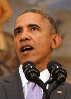 11.fev.2015 - Presidente dos EUA, Barack Obama, pediu ao Congresso a aprovação de sua proposta para fazer uso da força militar contra o grupo jihadista Estado Islâmico (EI) - Jonathan Ernst/Reuters
