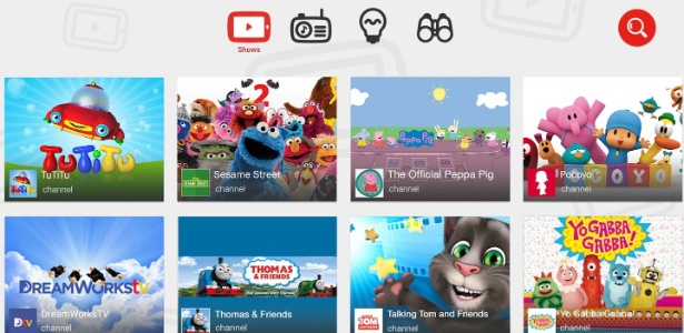 YouTube Kids: Google fez versão específica do aplicativo para crianças - Divulgação