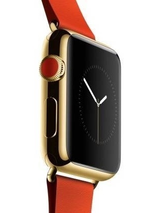 Na imagem, o Apple Watch Edition, a versão topo de linha dos smartwatches da companhia. Relógio vai ser vendido por cerca de US$ 10 mil nos Estados Unidos - Divulgação