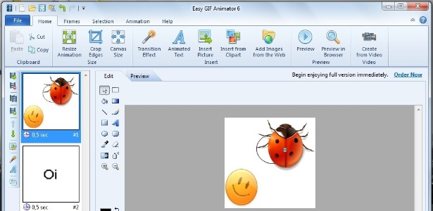 Easy Gif Animator permite criar e personalizar GIFs animados - 06/03/2015 -  UOL TILT