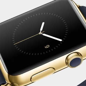 Detalhe do Apple Watch Edition, a versão de ouro do relógio da companhia da maçã - Divulgação
