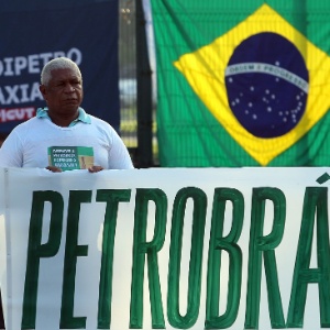 Petroleiros fazem ato em defesa da Petrobras em março - Marcos de Paula/Estadão Conteúdo