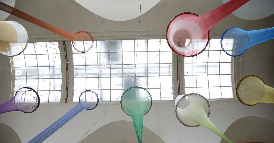 23.mar.2015 - Instalação da artista Christina Mackie, intitulada "the filters", exposta no Tate Britain, em Londres, na Inglaterra