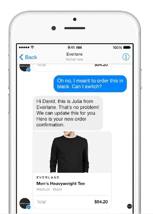 Através da ferramenta Business on Messenger, Facebook quer que empresas de e-commerce usem bate-papo para se comunicar com clientes - Reprodução
