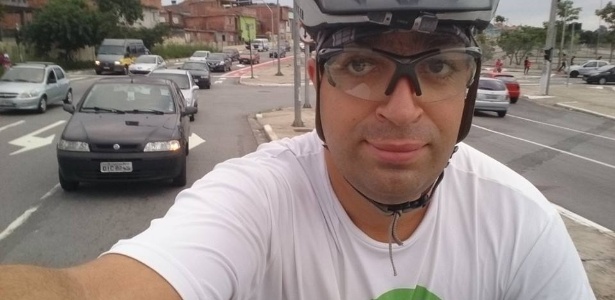 O ciclista Tonimar Dal Aba, que utiliza ciclovias e ciclofaixas da zona leste de São Paulo - Divulgação