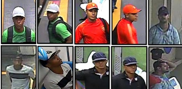 As imagens foram captadas por câmeras de segurança do MetrôRio, nesta quarta - Divulgação/Polícia Civil