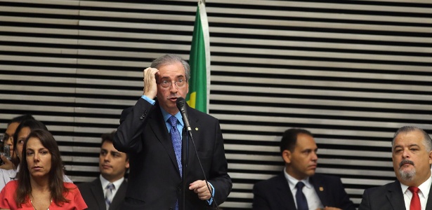 Presidente da Câmara dos Deputados, Eduardo Cunha (PMDB-RJ), durante visita à Assembleia Legislativa de São Paulo - Jorge Araujo/Folhapress