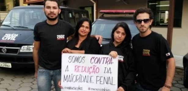 Um grupo de investigadores e funcionários da Polícia Civil de Ouro Preto (MG) lançou nesta semana uma campanha independente contra a redução da maioridade penal - Reprodução