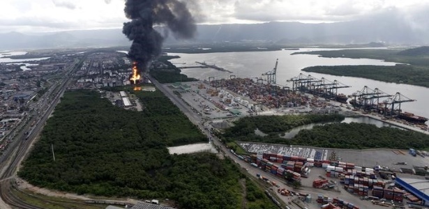 Incêndio atinge tanques de combustíveis da Ultracargo em Santos ...