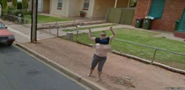 Mulher foi acusa de causar distúrbio - Google Street View/ Reprodução