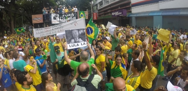São José dos Campos (SP): 4.000 protestaram neste domingo, dizem organizadores - Carlos Cunha/via WhatsApp