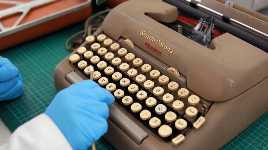 Máquina de escrever que pertenceu ao Nobel de Literatura colombiano Gabriel García Márquez na Biblioteca Nacional