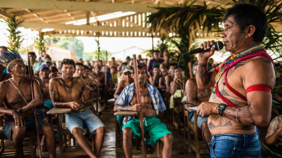 O cacique geral do povo Munduruku, Arnaldo Kabá - Fábio Nascimento/Greenpeace