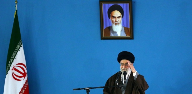 O líder supremo do Irã, o aiatolá Ali Khamenei - Ho/Khamanei.ir/AFP